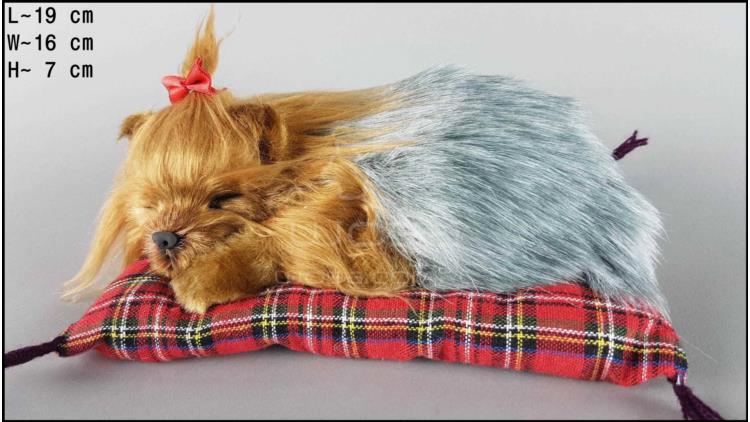 Собака Йоркширский терьер на подушке - Размер S