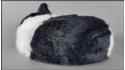 Schlafende Katze - Größe M - Schwarz-Weiß