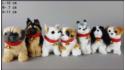 Little dogs with a bell, barking (7 pcs in a box)