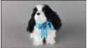 Little dogs with a blue neckband, barking (7 pcs in a box)