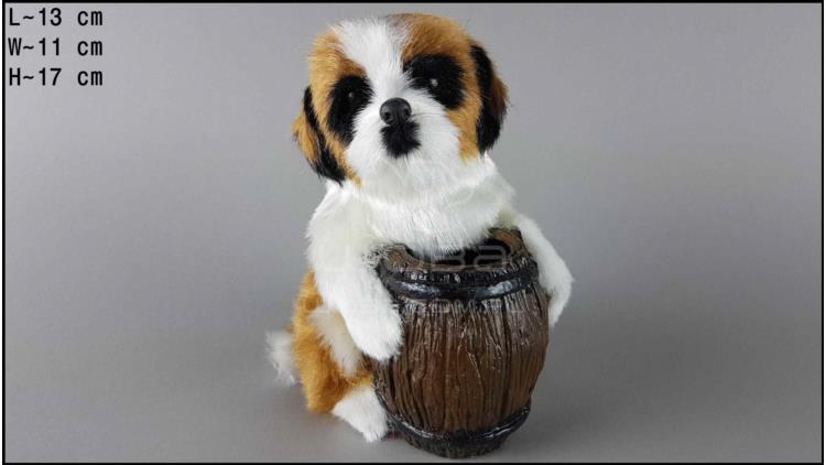 Dog with a barrel - St. Bernard