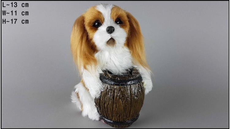 Dog with a barrel - Cocker