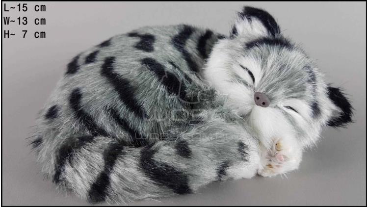 Schlafende Katze - Größe S - Grau