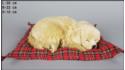 Pies Labrador na poduszce Rozmiar L - Biszkoptowy