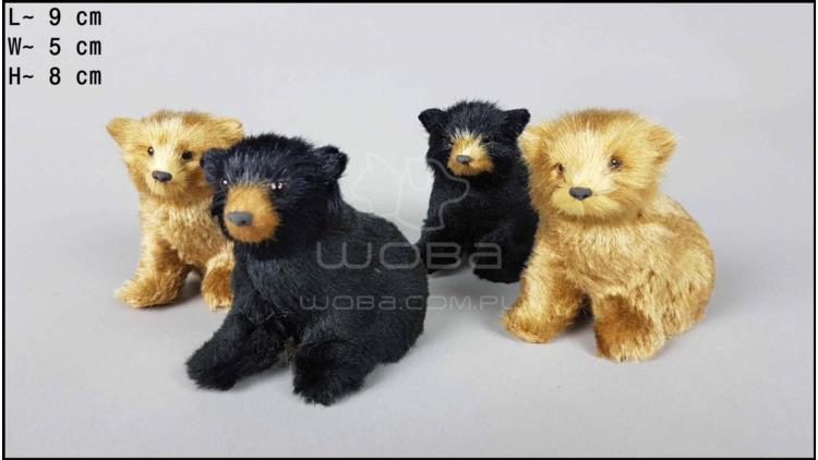 Bear cubs sitting (4 pcs in a box)
