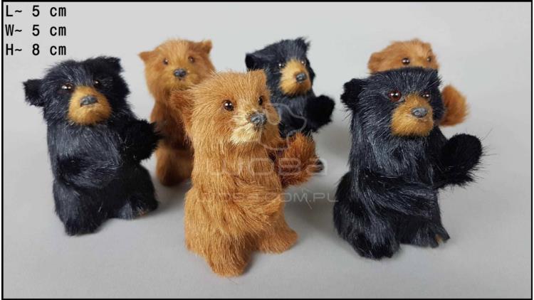 Bear cubs standing (6 pcs in a box)