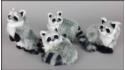 Middle-sized raccoon (4 pcs in a box)
