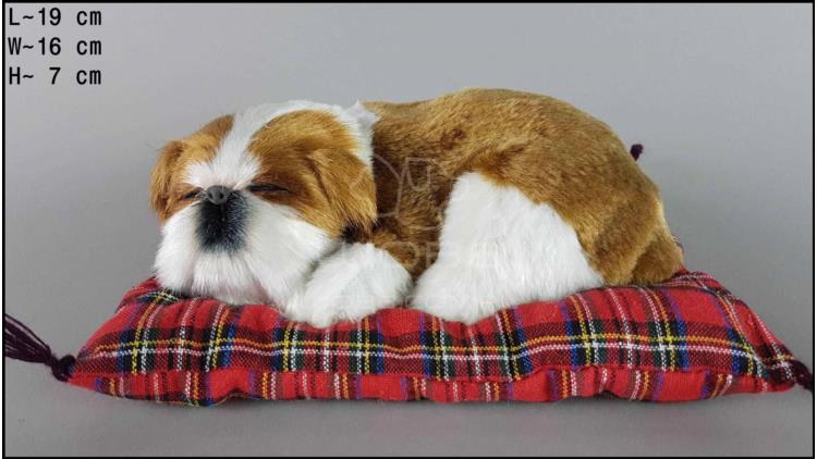 Собака английский бульдог на подушке - Размер S
