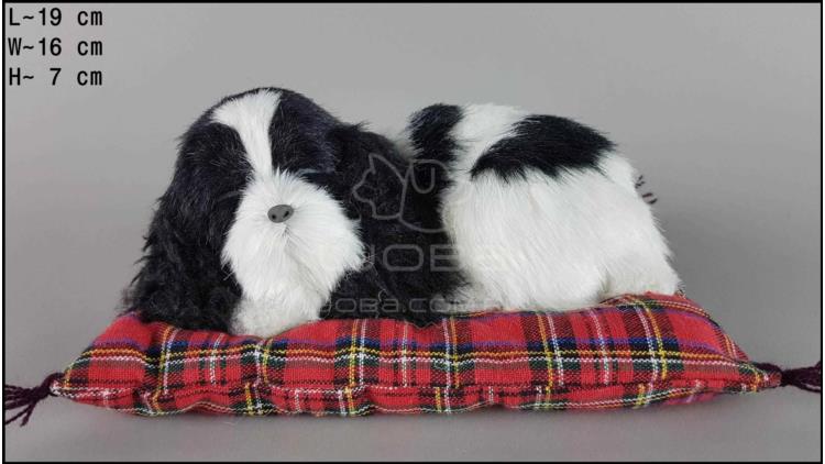 Собака Коккер-спаниель на подушке - Размер S - Черно-Белый
